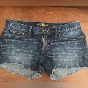 Women’s Lucky Brand Stars and Stripe jean shorts size 29